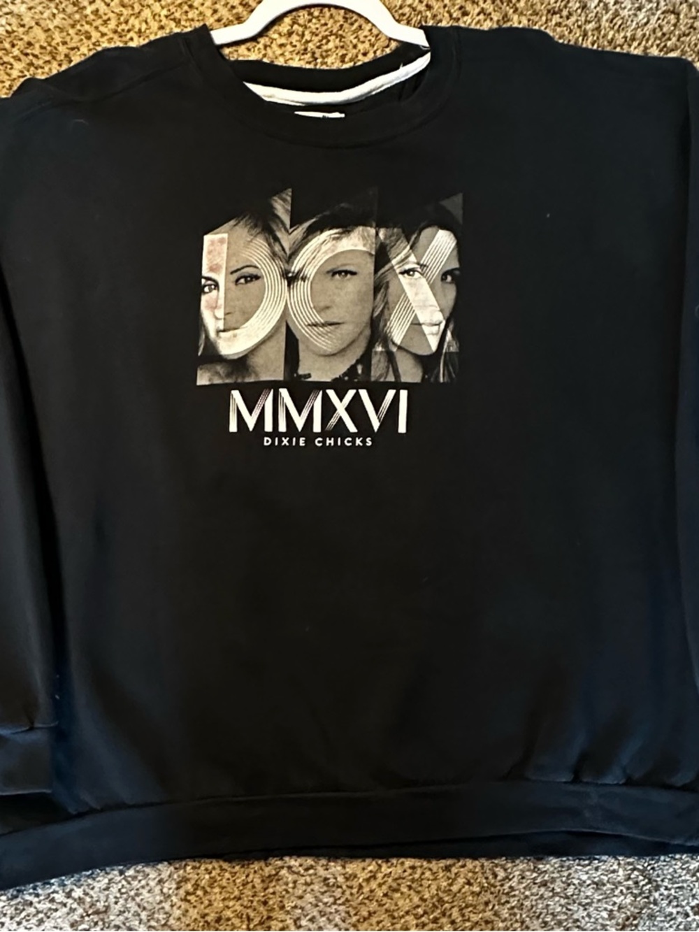 Vintage Dixie chicks MMXVI Black Graphic Sweatshirt
